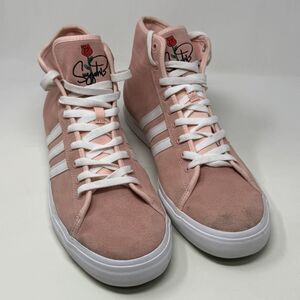 Adidas Matchcourt High RX Mid Remix Nakel Smith Shoes Mens 14 Haze Coral Pink